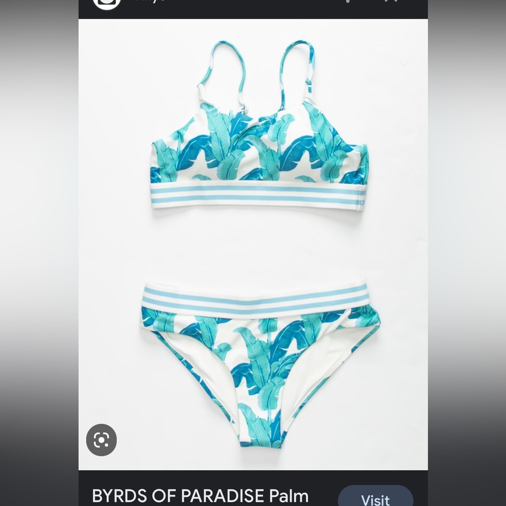 Tilly’s BYRDS OF PARADISE Palm Girls Hipster Bikini Set